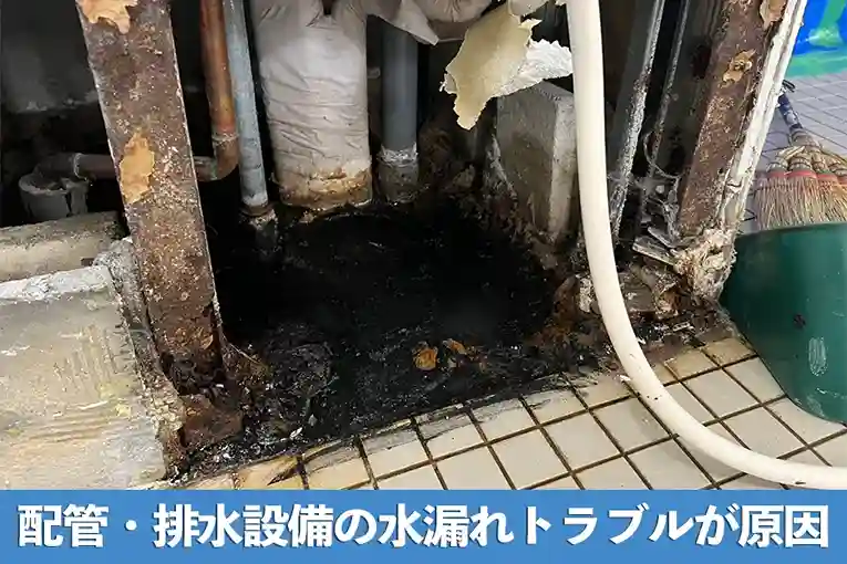 配管や排水設備の劣化