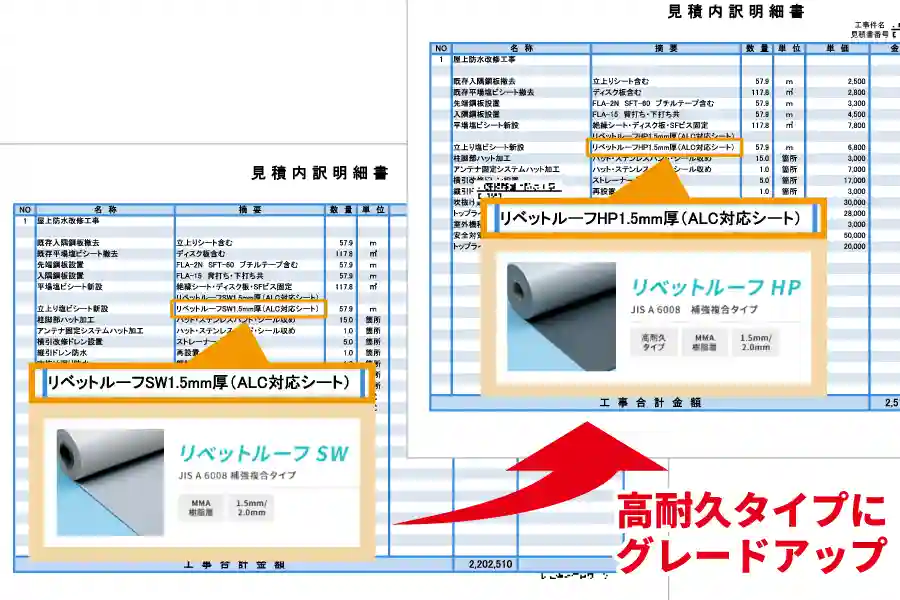 工事の追加依頼