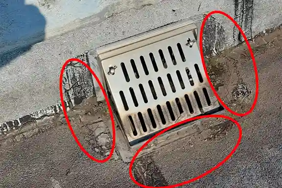 排水口（ドレン）周辺の不具合